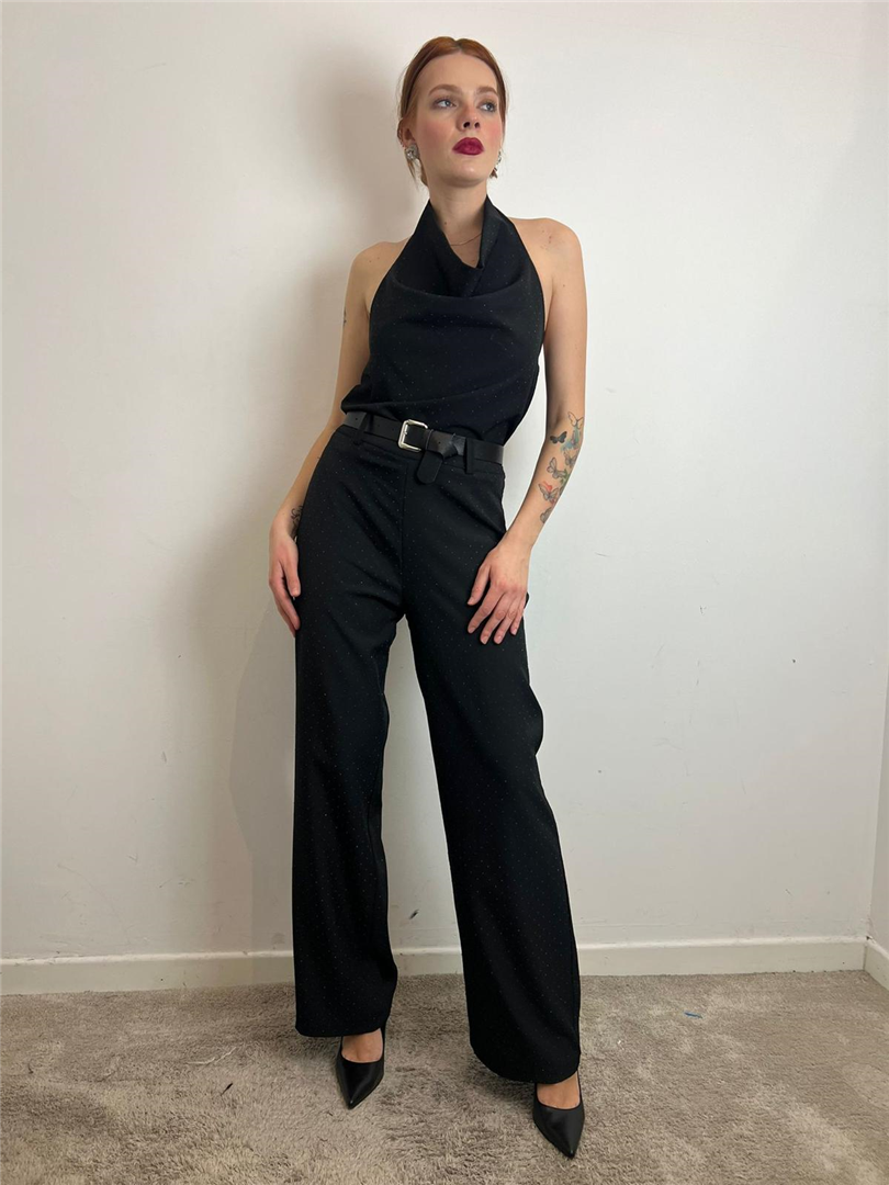 Pantalone Palazzo Con Cintura E Brillantini - Haveone cod. PFW_P325 main:sha1=1d6075d15e5177a4ab1c5d676afa167eebc093d6