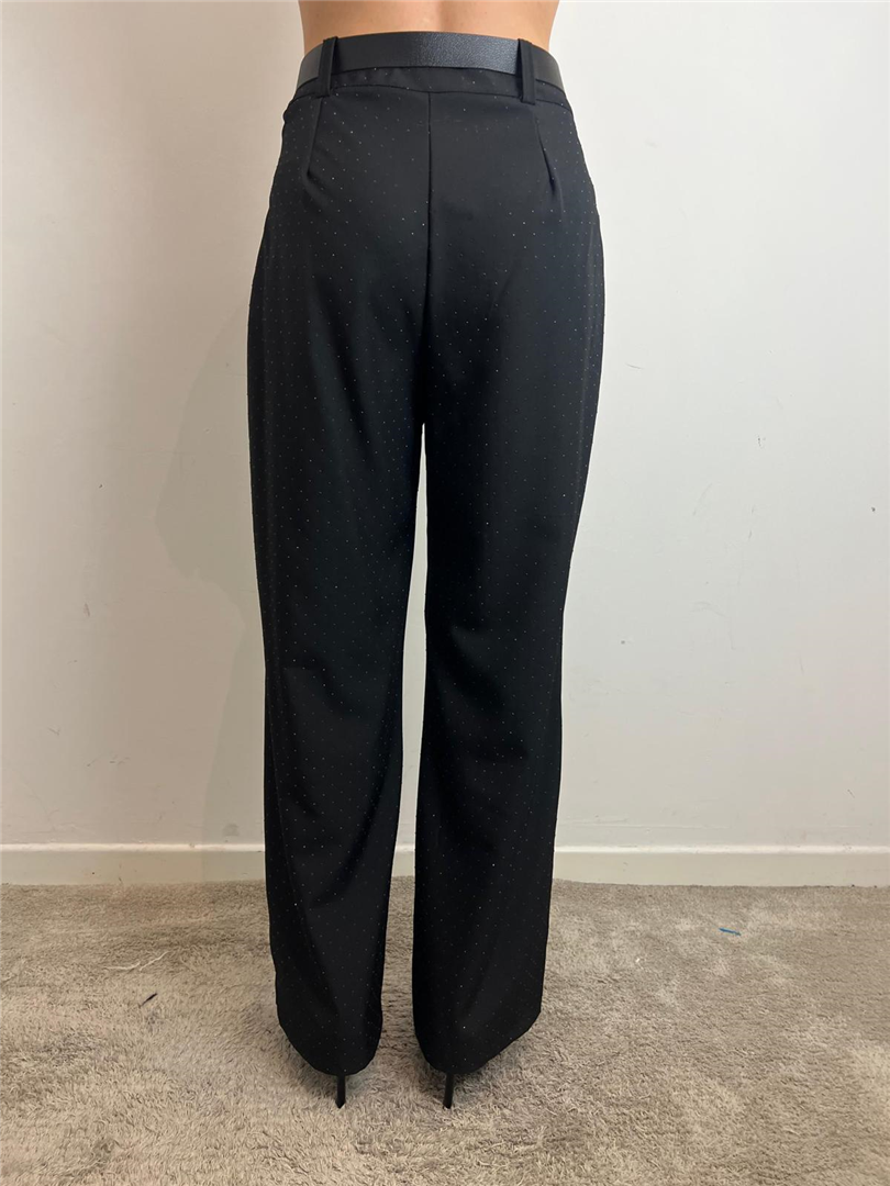 Pantalone Palazzo Con Cintura E Brillantini - Haveone cod. PFW_P325 main:sha1=ba1af9eae88eaf433b11979967ea4bdd8d1a2eaa