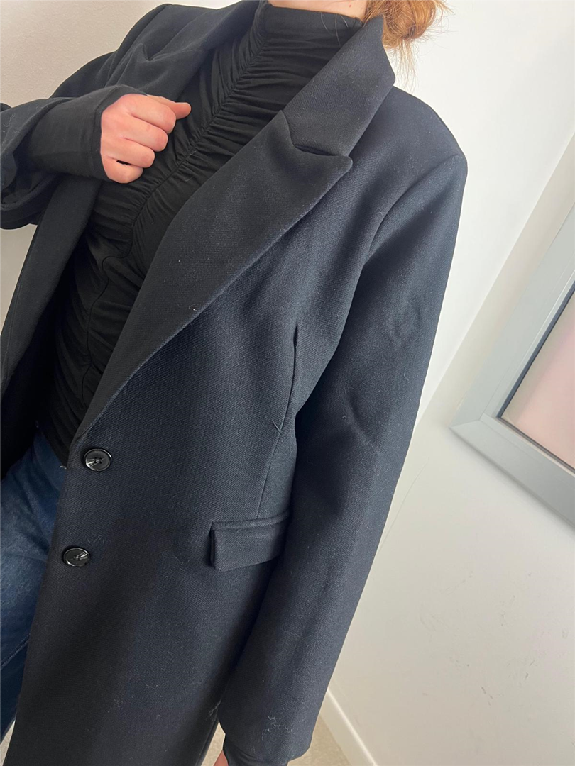 Cappotto Con Bottoni,tasche Con Pattine Collo Strutturato - Haveone cod. KFW_P129 main:sha1=aba4a037c3c8777984597cc2e9a9c20959113d1d