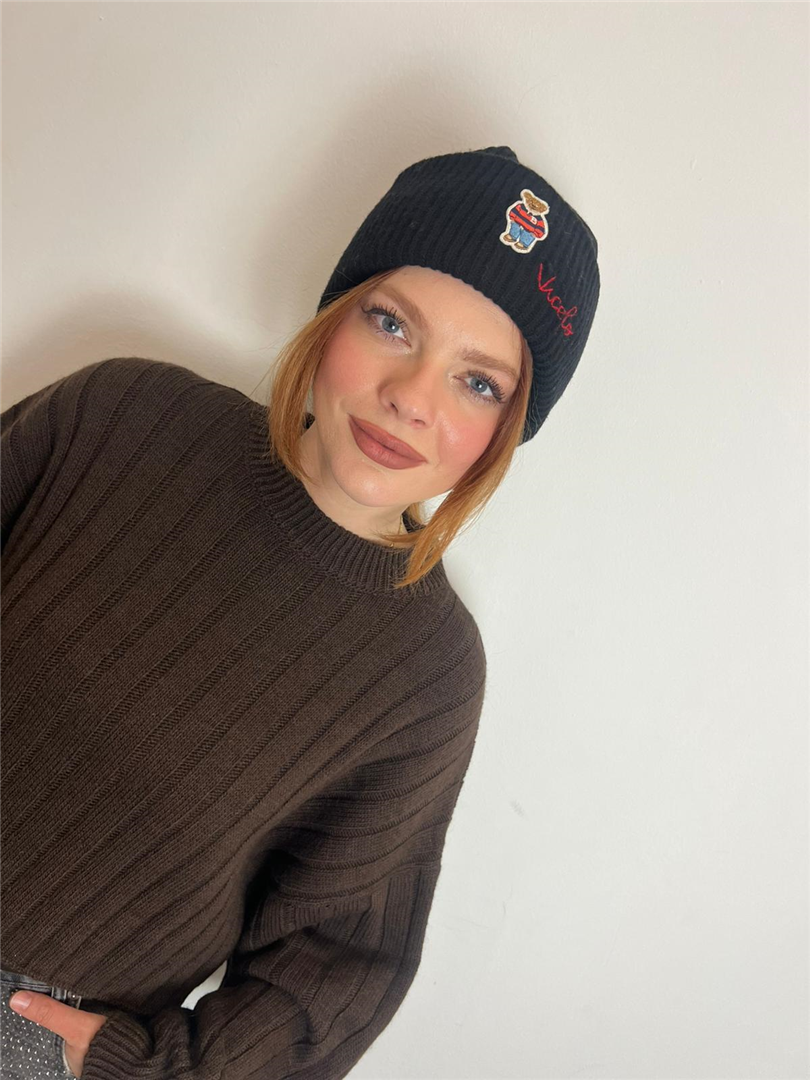 Cappello Teddy Con Logo Ricamato - Vicolo cod. 77375F main:sha1=d83711a2ad1bd1ee7b3d032264c1b23fb062d1b9