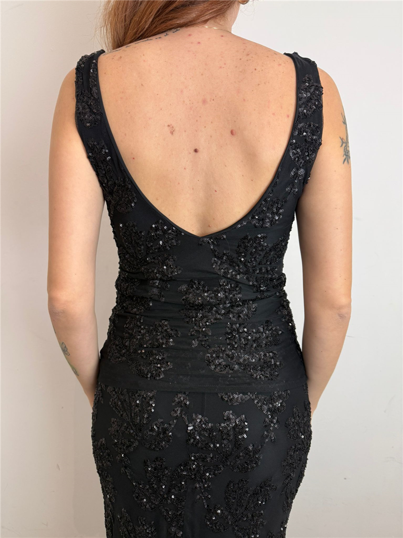 Top Canotta Con Scollo A V Con Micropaillettes - Haveone cod. RMA_P069 main:sha1=fc659300ff7f7de25cfae65200176dd9789d3689