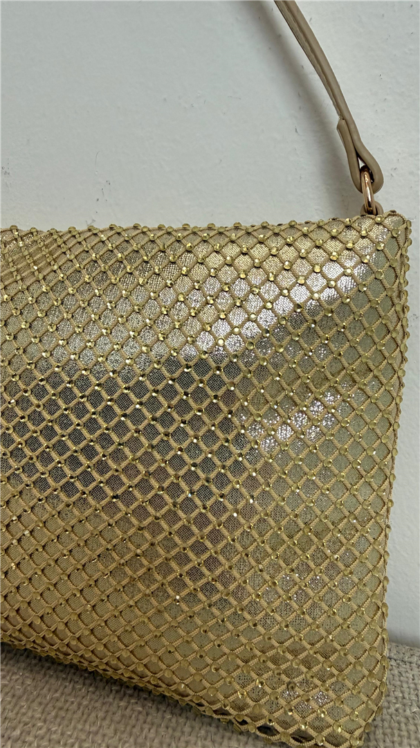 Borsa A Tracolla Retrò A Forma Di Telefono Con Strass – Pochette Da Sera Unica, 3 Modi Di Trasporto - 3