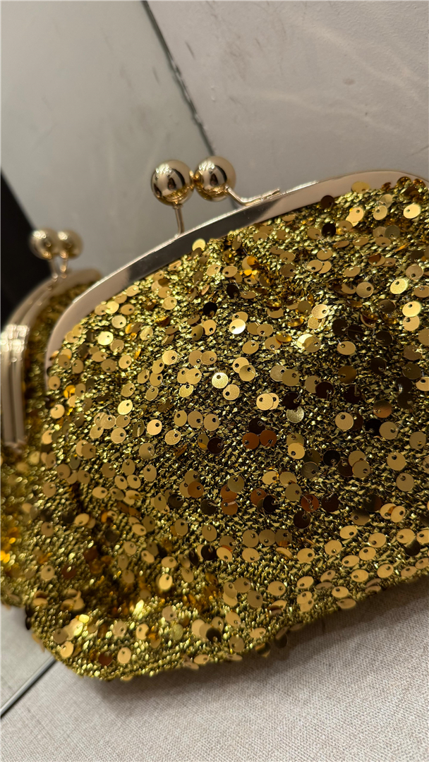 Borsa Pochette Elegante Con Paillettes, Lung, Cm 29 H. Cm 17 - Divisione Chickster's cod. M3595 main:sha1=4a57fbef8b934ef7ad8eff653e152389dacef81a