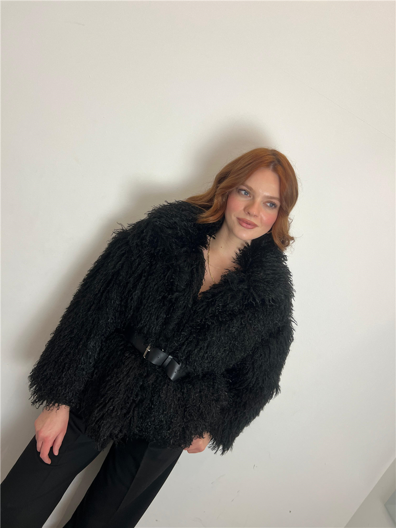 Ecopelliccia Effetto Mongolia Con Cintura - Vicolo cod. TF2308 main:sha1=bd726281f96a32619bbec4e937a2e547ebc1312a