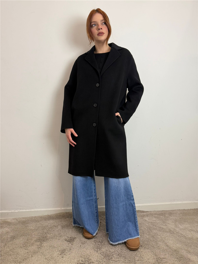 Cappotto Monopetto Collo Revers Chiusura Bottoni - Vicolo cod. TF0007 main:sha1=ea5a5e8f2024407711e48cbb3eacdfa85d39bef0