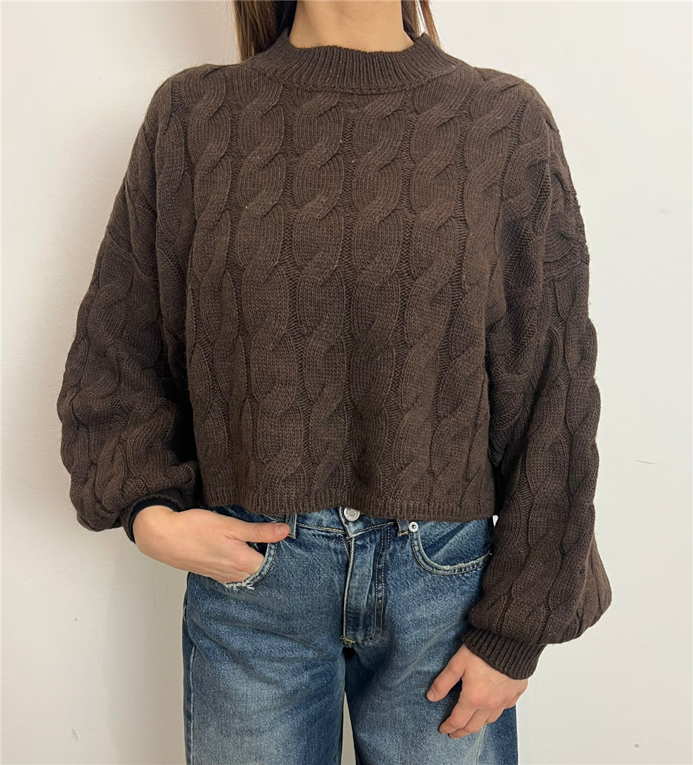 Maglia Crop Donna A Trecce In Maglia - Haveone cod. MHO_P416 main:sha1=39c5c98a9087e10966b6cbcb6d88da43255d3d8e