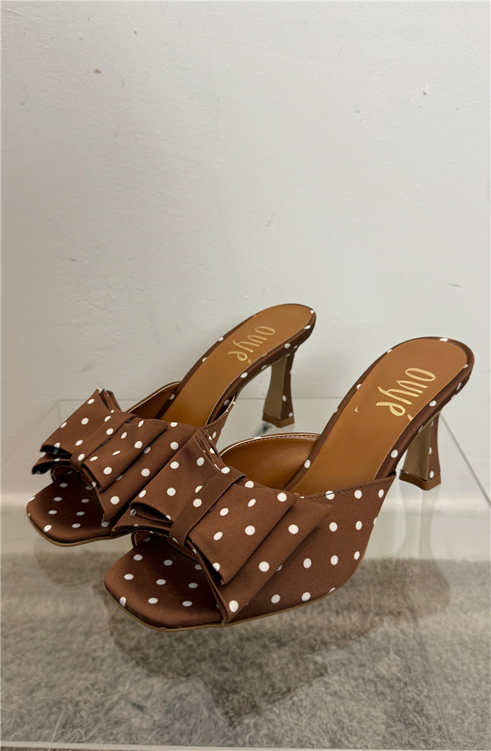 Mule Donna Ovyè A Pois Con Fiocco Tacco 8 Cm – Ss26 - Ovye' cod. 26/IR2728RAS main:sha1=a717bdce9b246f386d78731fe3eaa977020caab7