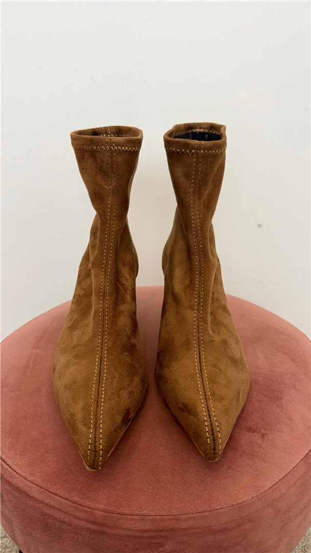 Stivaletti Donna Ovyè In Camoscio Stretch Con Tacco 5 Cm - Ovye' cod. 26/AT300CAM main:sha1=c09116637d713aea9f3aca678070538256ecdf98