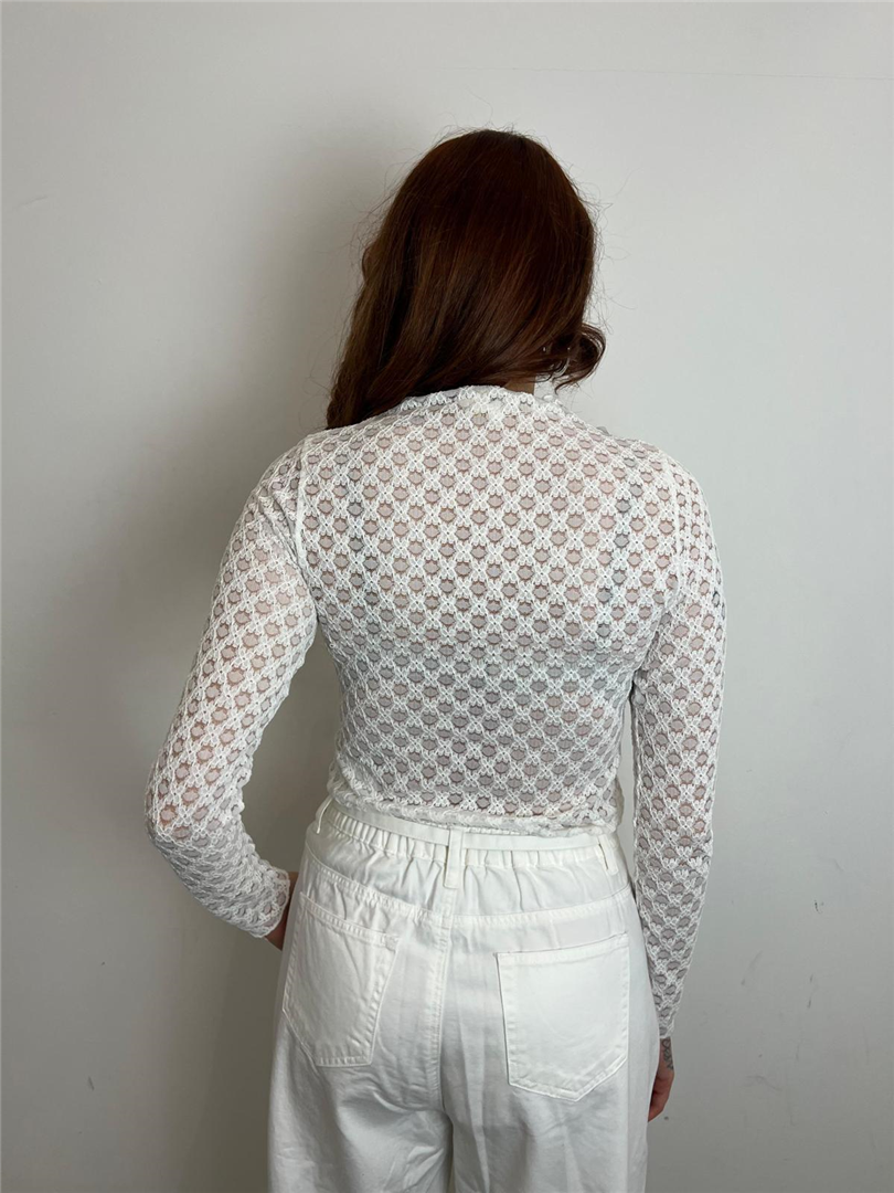 Maglia Donna In Pizzo Bianco | Top Manica Lunga - Grace & Mila Paris cod. VALMY main:sha1=f3bf28559fbb1532bee5db8cefbd74e07ce21dae