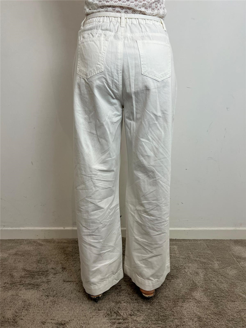 Pantalone Donna Bianco Vita Alta | Palazzo Con Cintura - Grace & Mila Paris cod. POMPOM main:sha1=34d6dad45911ffd7e5b8d574931d2cdac6d8222b