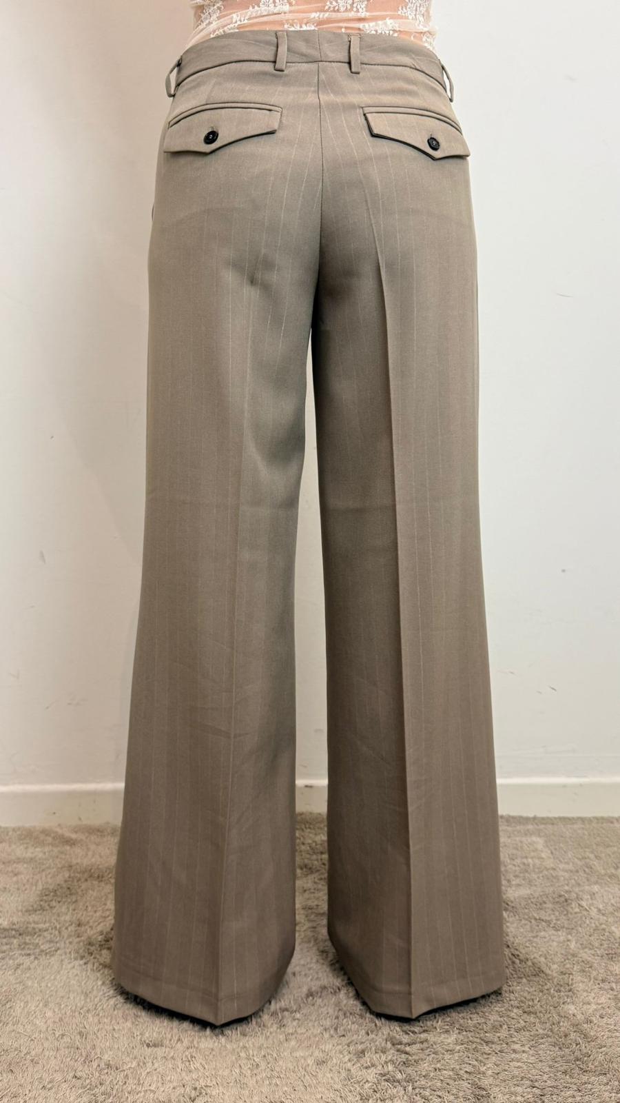 Pantalone Donna Gessato Marrone | Palazzo Vita Alta Elegante - Vicolo cod. TAB0972 main:sha1=f72bc8af32d0e62bdb2e7e0840028faacb61edd9