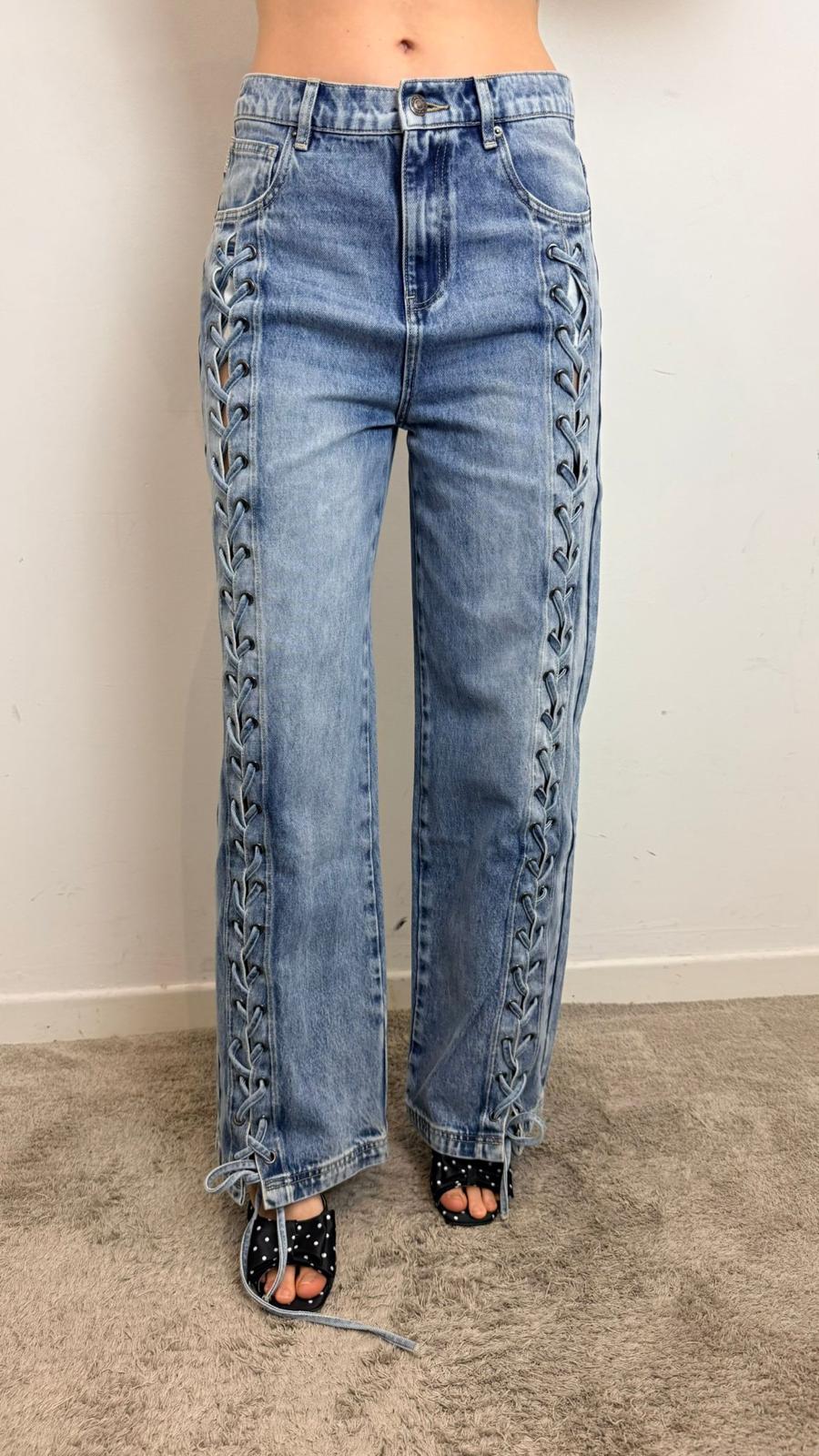 Jeans Cora Con Lacci Intrecciati - Vicolo cod. DAB5012 main:sha1=8772a727d6957502efc45d1e15a0362dd58b46b9