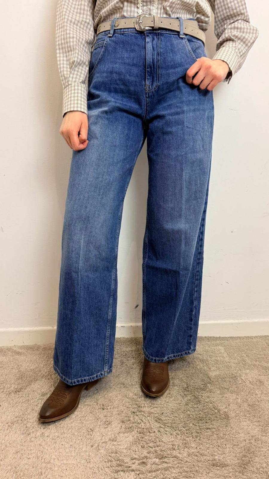 Jeans Mia Donna Vita Alta | Denim Gamba Larga Lavaggio Medio - Vicolo cod. DAB5140 main:sha1=5d88a393df6af5696d902ac0dd59485bcac29869