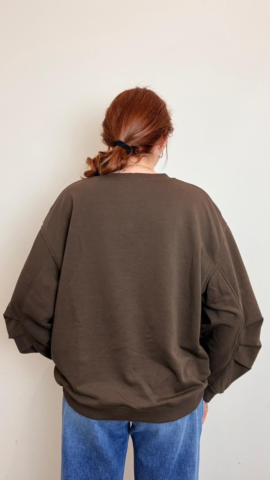 Felpa Donna “dolce Far Niente” Oversize In Cotone – Made In Italy - Vicolo cod. RAB0333 main:sha1=d5964bf7e51e44955e1e472cf7008b2cb207fc62