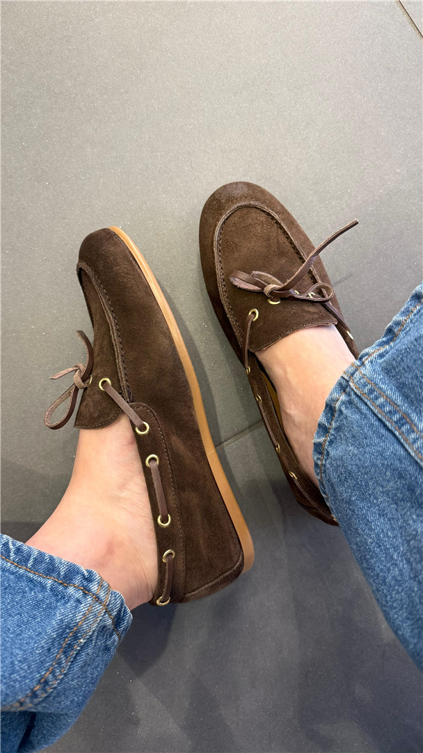 Mocassino Barca Donna Via Mondana In Camoscio – Driver Con Lacci In Pelle - Tantä Rainwear cod. V107 main:sha1=ae3db7ec0461e867431e00fdfc91408d5d5eb2f8