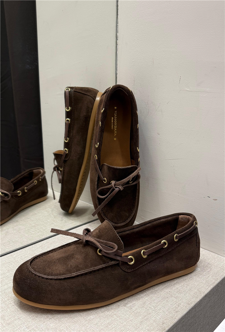 Mocassino Barca Donna Via Mondana In Camoscio – Driver Con Lacci In Pelle - Tantä Rainwear cod. V107 main:sha1=1772527ffbe25ab507fe4e410b2bc8b08a548219