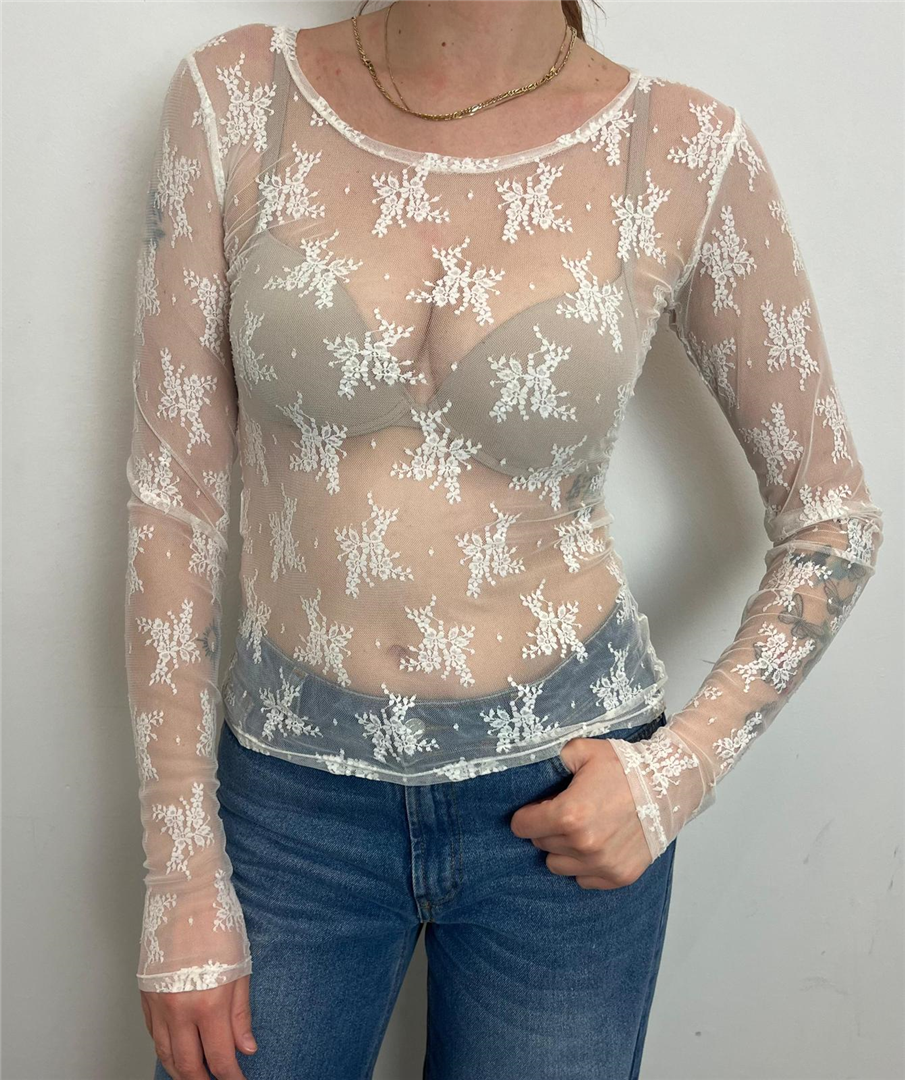 Blusa In Pizzo Maniche Lunghe - Imperial cod. TW91LMX main:sha1=c2a7ef1e2b5a9da1290b181755f4c446a2987663