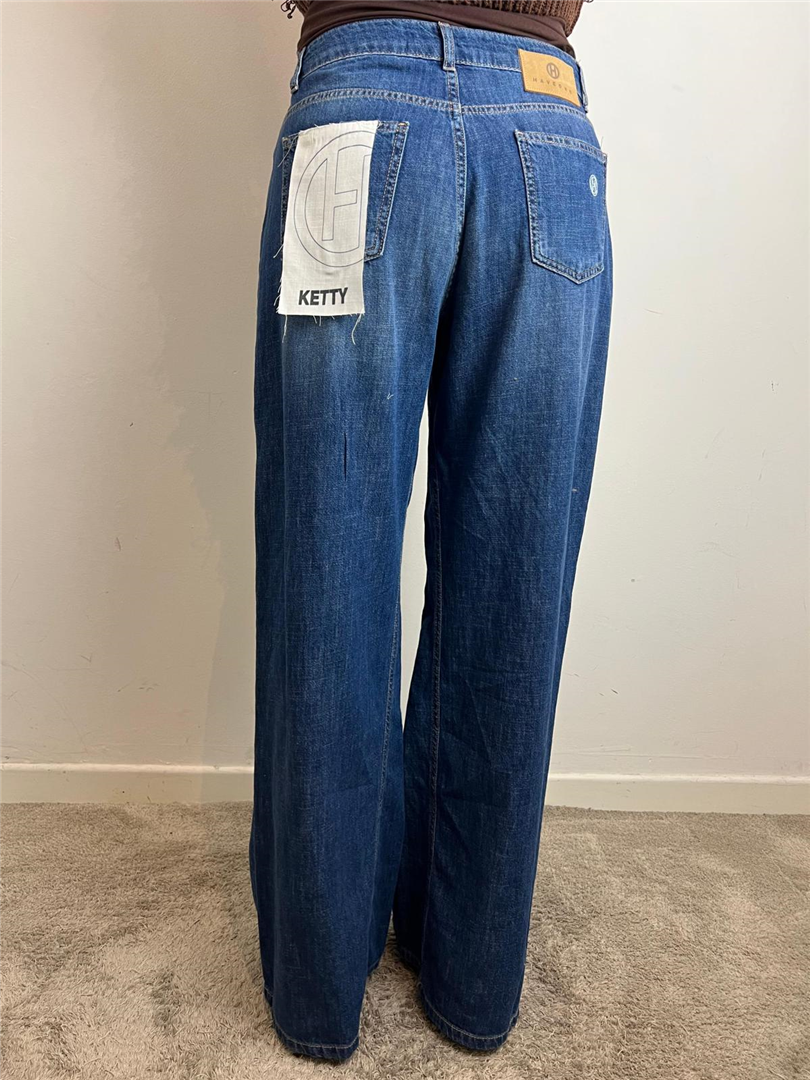 Jeans Ketty Donna – Palazzo Vita Alta Denim Blu Wide Leg - Haveone cod. PGZ_Q130 main:sha1=f645b64438059e545cbae46aaf4fe0461912d60f