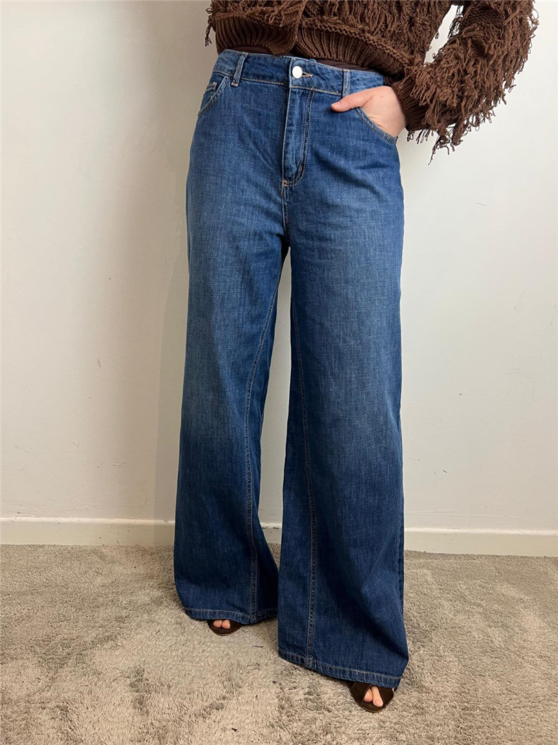 Jeans Ketty Donna – Palazzo Vita Alta Denim Blu Wide Leg - Haveone cod. PGZ_Q130 main:sha1=3d627b11681f7109f437dfefe427a99cd77106df
