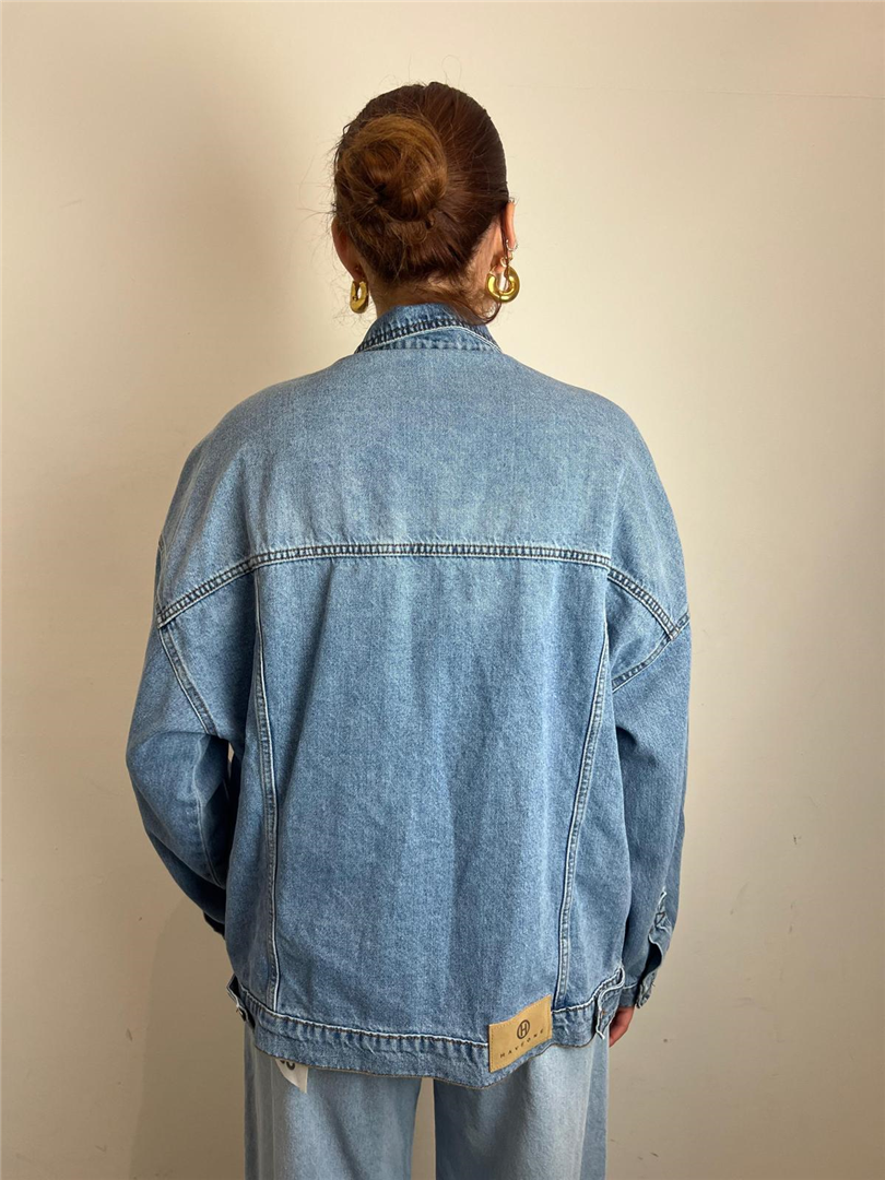 Giubbino Denim Oversize Donna - Haveone cod. KGZ_Q022 main:sha1=0f6856410d8e729eea0393f2f163e931adb0e574