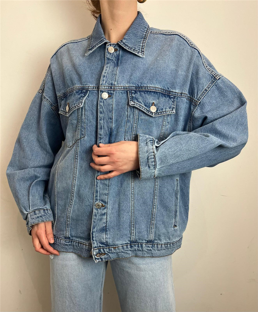 Giubbino Denim Oversize Donna - Haveone cod. KGZ_Q022 main:sha1=7572afbf1ada068f18cd2971dc30f18a21c85a31