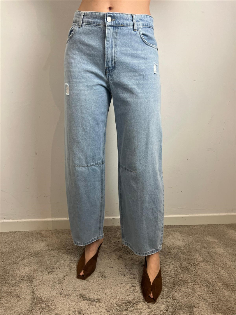 Jeans Carrot Judo Donna – Denim Chiaro Vita Alta Gamba Morbida - Haveone cod. PGZ_Q122 main:sha1=1be67c94b1f14a386e6a8375116be29efd7391c7