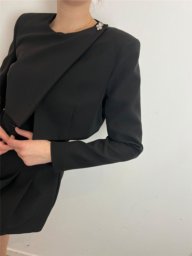 Blazer Crop Con Applicazione Gioiello - Silence Limited cod. SD5051 main:sha1=0695f23e6f42498e9e25287ccb4f50c482350b36