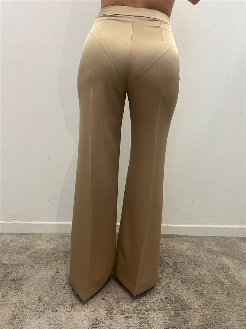 Pantalon Palazzo Satiné Peach Silence Pantalon Palazzo Satiné Peach Silence