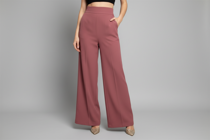 Pantalone Palazzo A Vita Alta Con Pieghe Sartoriali - Silence Limited cod. PA278UP main:sha1=3b90e2b6bdaa4e01dbe1b5b4471a970f0949de37