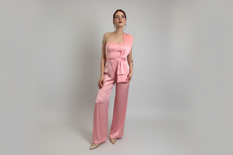 Uta Monospalla Con Volant Laterale E Pantalone Fluido - Silence Limited cod. TU676 main:sha1=c3da57dcc6433c2e0d8b6d1777abdf28f99a05dc