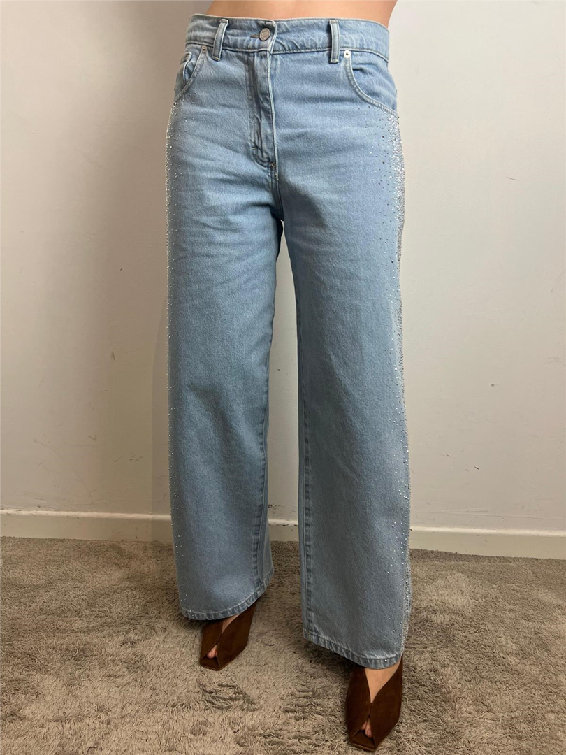 Jeans Bella Applicazioni Microstrass Laterali - Haveone cod. PLS_Q023 main:sha1=a9750d89ddfc68e30de674dd7cfd88166eab810d