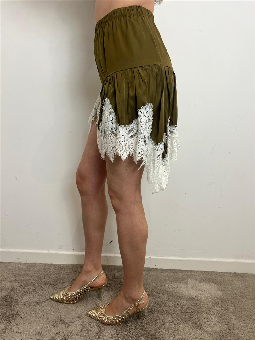 Gonna Mini Asimmetrica Con Inserti Pizzo - Vicolo cod. TAB1173 main:sha1=48de9c0d42422e2d93ab48f1b510877106f19357