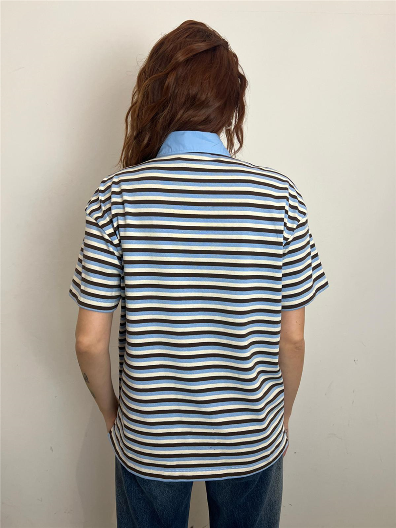 T Shirt Colletto Polo A Righe - Vicolo cod. UAB0219 main:sha1=df6790286c2c140e4c5931a98061d8533bc12b45