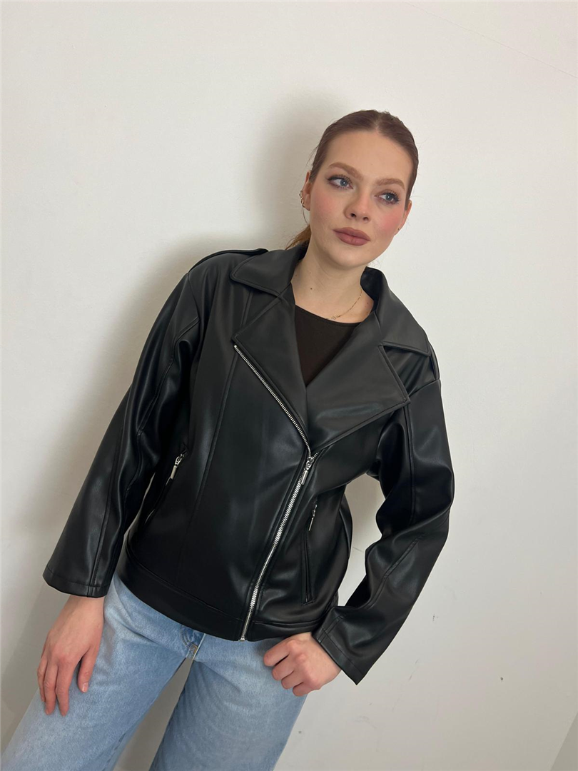 Giubbino Chiodo In Ecopelle - Haveone cod. KFS_Q013 main:sha1=8c1fe021a4bc78e2b01a57682473cb357473433e