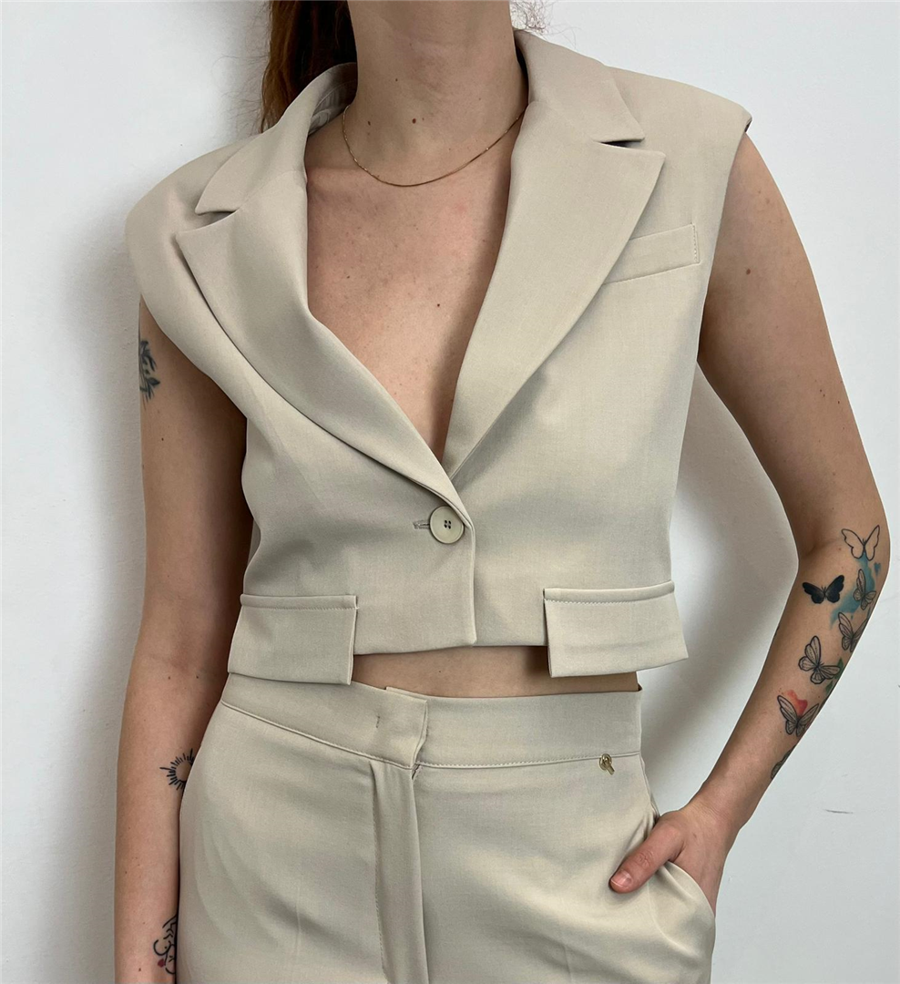 Gilet Crop Con Spallina Phila Loft - Philia Loft cod. M02N0010 main:sha1=ddffe1e01b245bd51b448e32510456ed4462ed38