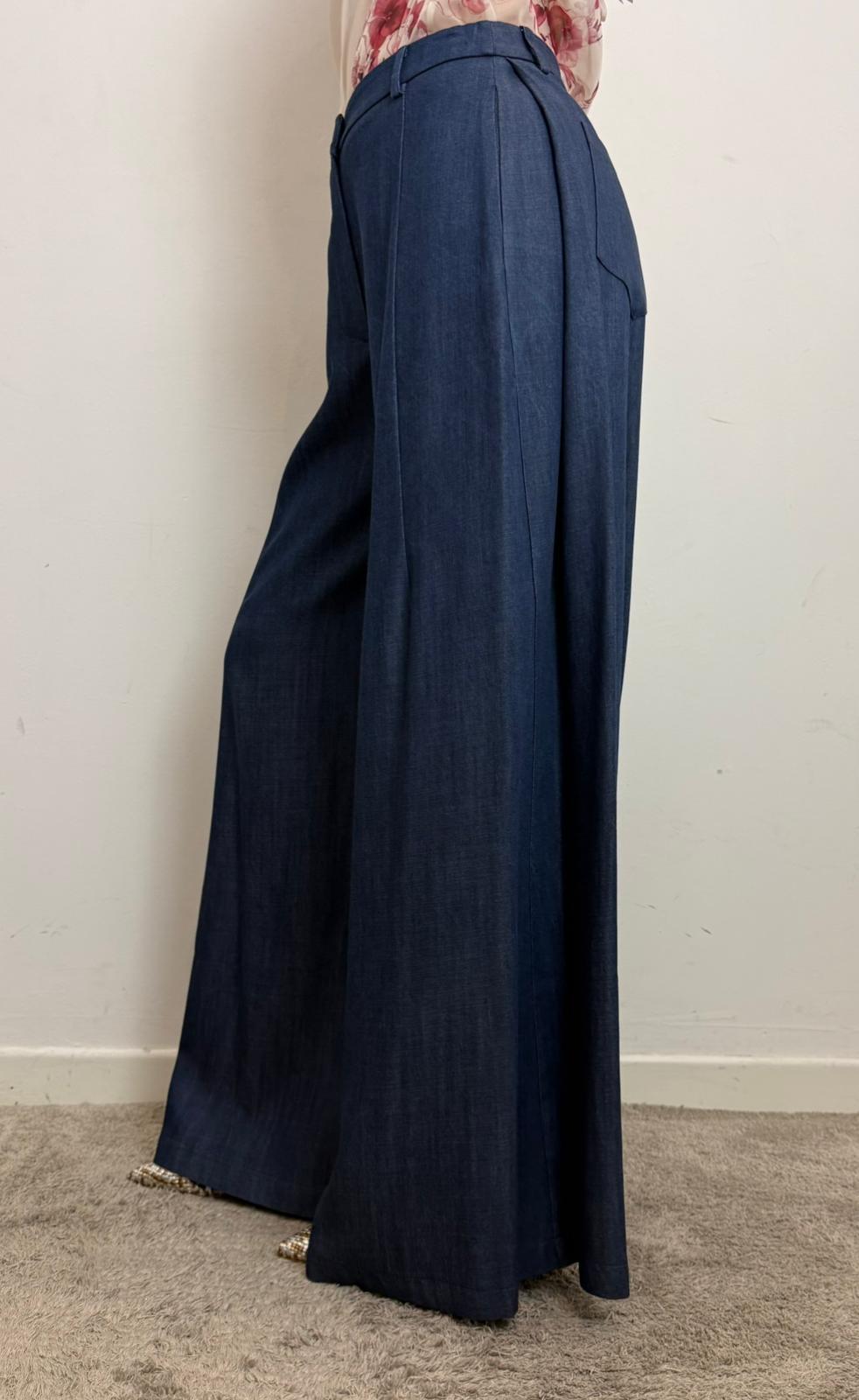Pantalone Palazzo Effetto Denim - Imperial cod. P9A0LAZ main:sha1=5ee2fb8ba82cb7afb671e065117a0edea7e4a1f5