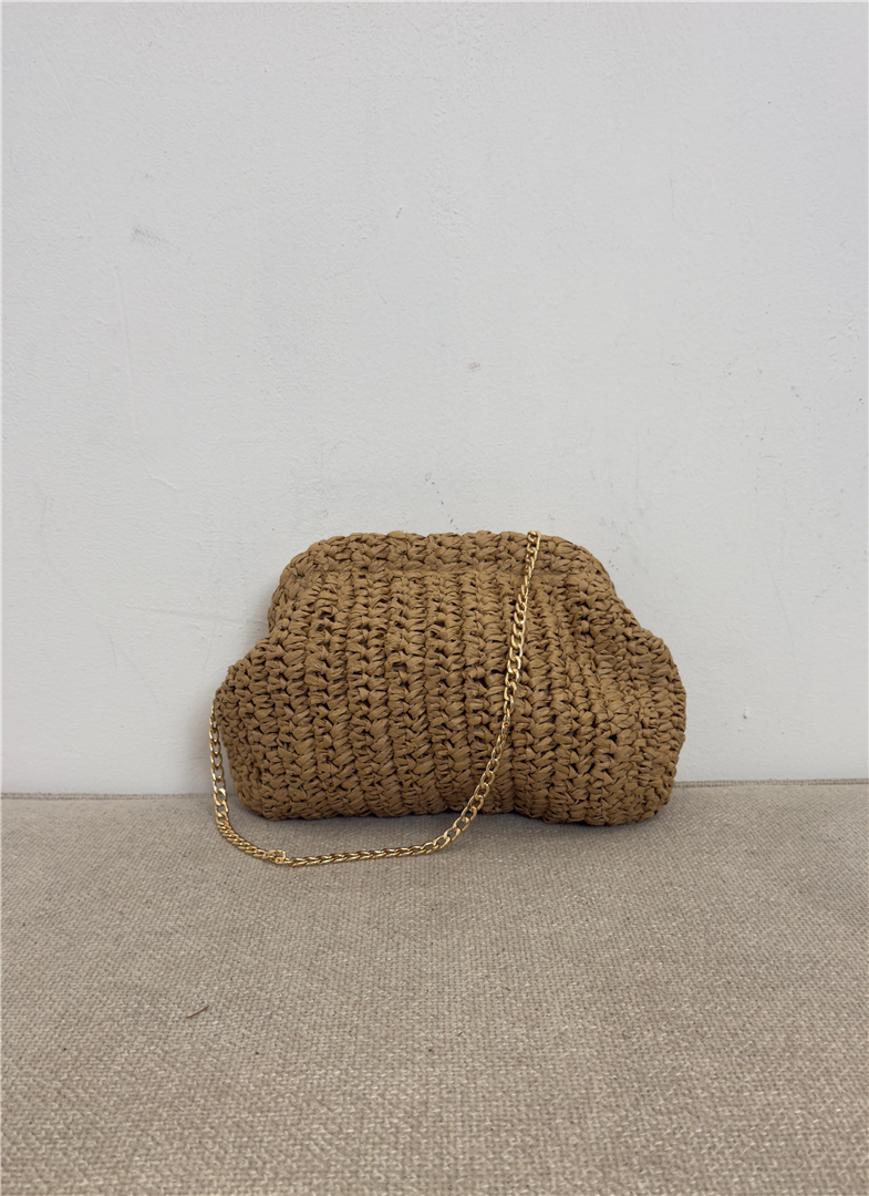 Borsa Pasticcino In Rafia Con Tracolla - Divisione Chickster's cod. M3598 main:sha1=81431cd4ba76c45c3abc8c3e1cc26e2d53c8d61e