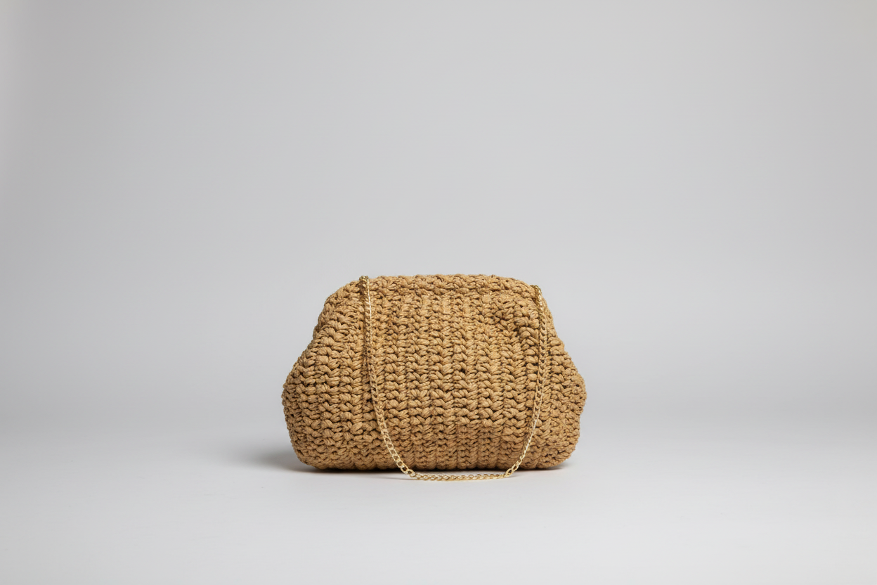 Borsa Pasticcino In Rafia Con Tracolla - Divisione Chickster's cod. M3598 main:sha1=8f41e38d71766874622bcba508a24fb7d818d2ee