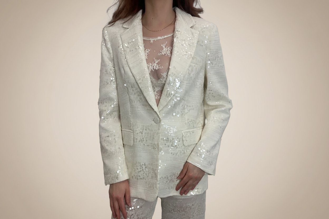 Blazer Regular Fit Con Paillettes E Chiusura A Bottoni - Imperial cod. JAY0LFG main:sha1=053ed94bd83644862f5997a871647908722b07a9