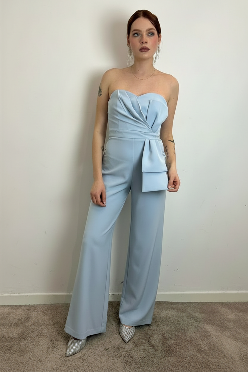 Tuta Con Scollo A Cuore Drappeggio E Volant Laterale - Silence Limited cod. TU652 main:sha1=b9d5b4e82c522f90bf2d042234c4e7851fc8d100