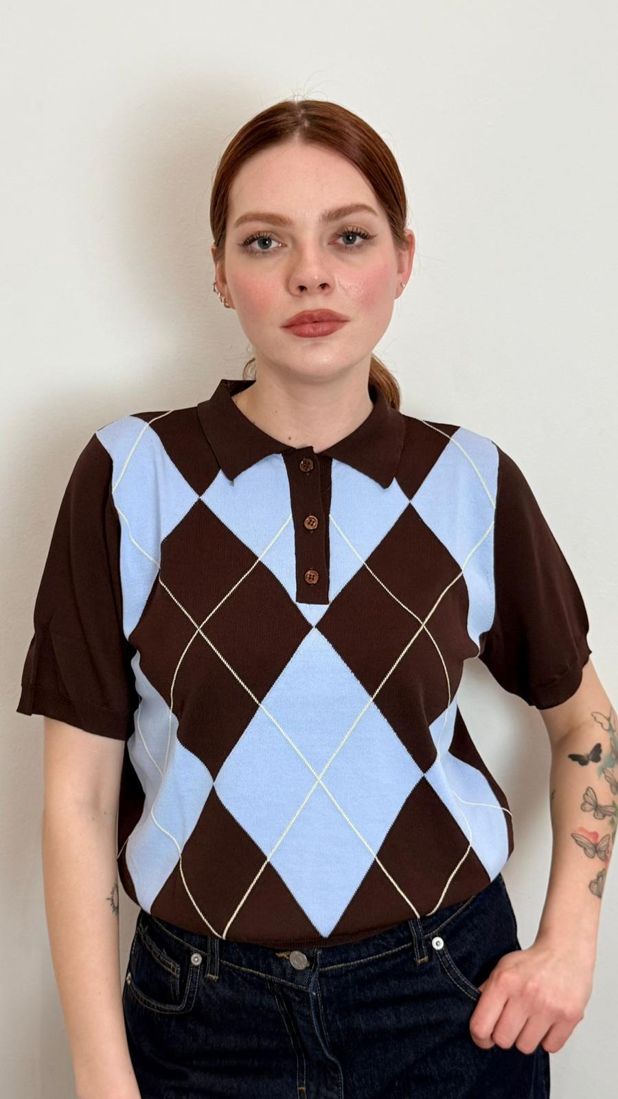 Polo Mezza Manica Fantasia Rombi - Vicolo cod. 2AB2129 main:sha1=72d042dbcedf34741ab8e73a0db99f1dea6c98dc