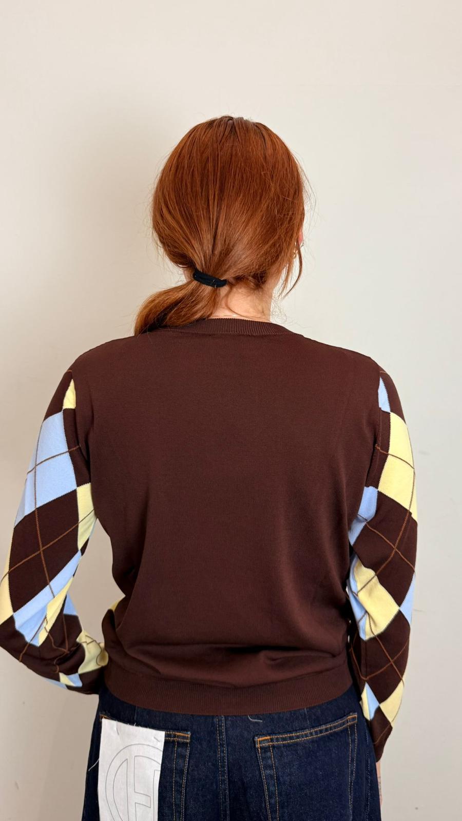 Maglia Girocollo Fantasia Rombi - Vicolo cod. 2AB2128 main:sha1=097cb843417865b5fcb47fde4edefd487ea24943