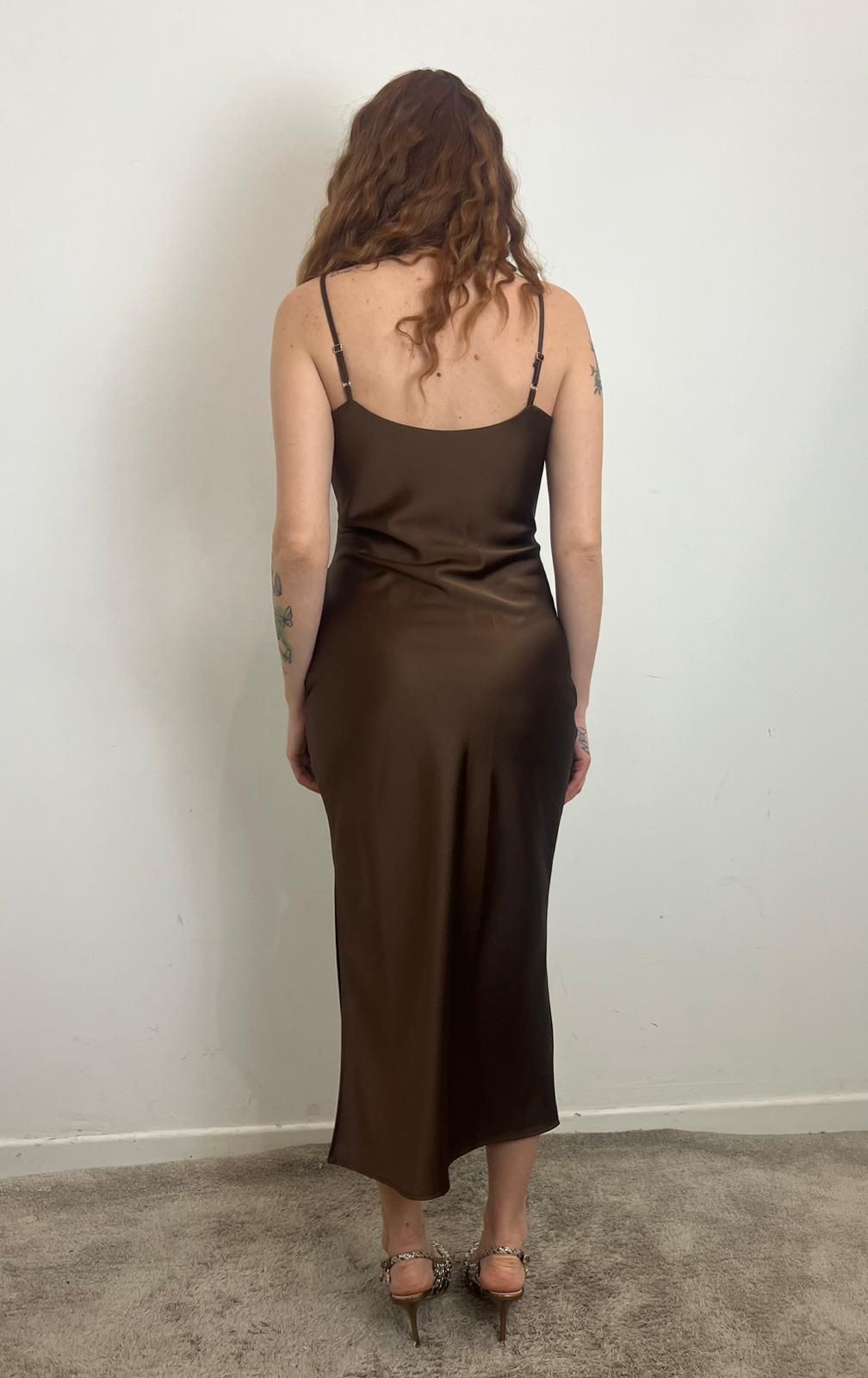 Abito Midi Con Spalline Sottili E Drappeggio - Imperial cod. AB5MLBA main:sha1=4d0f8649beb0dfdb1af3f1d1e8dd527960fb1acc