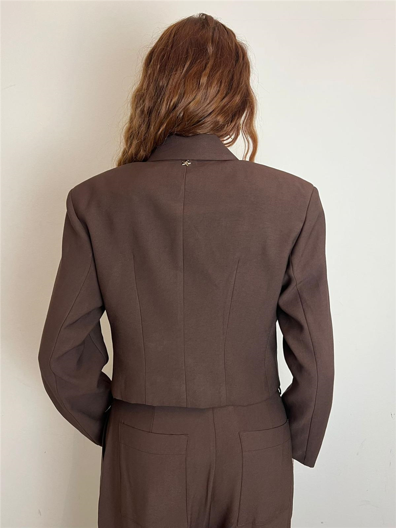 Blazer Crop Asimmetrico Dettaglio Bracciale - Souvenir cod. S39M1099 main:sha1=754828b12e6b073f6d689697b3176dd4a252b678
