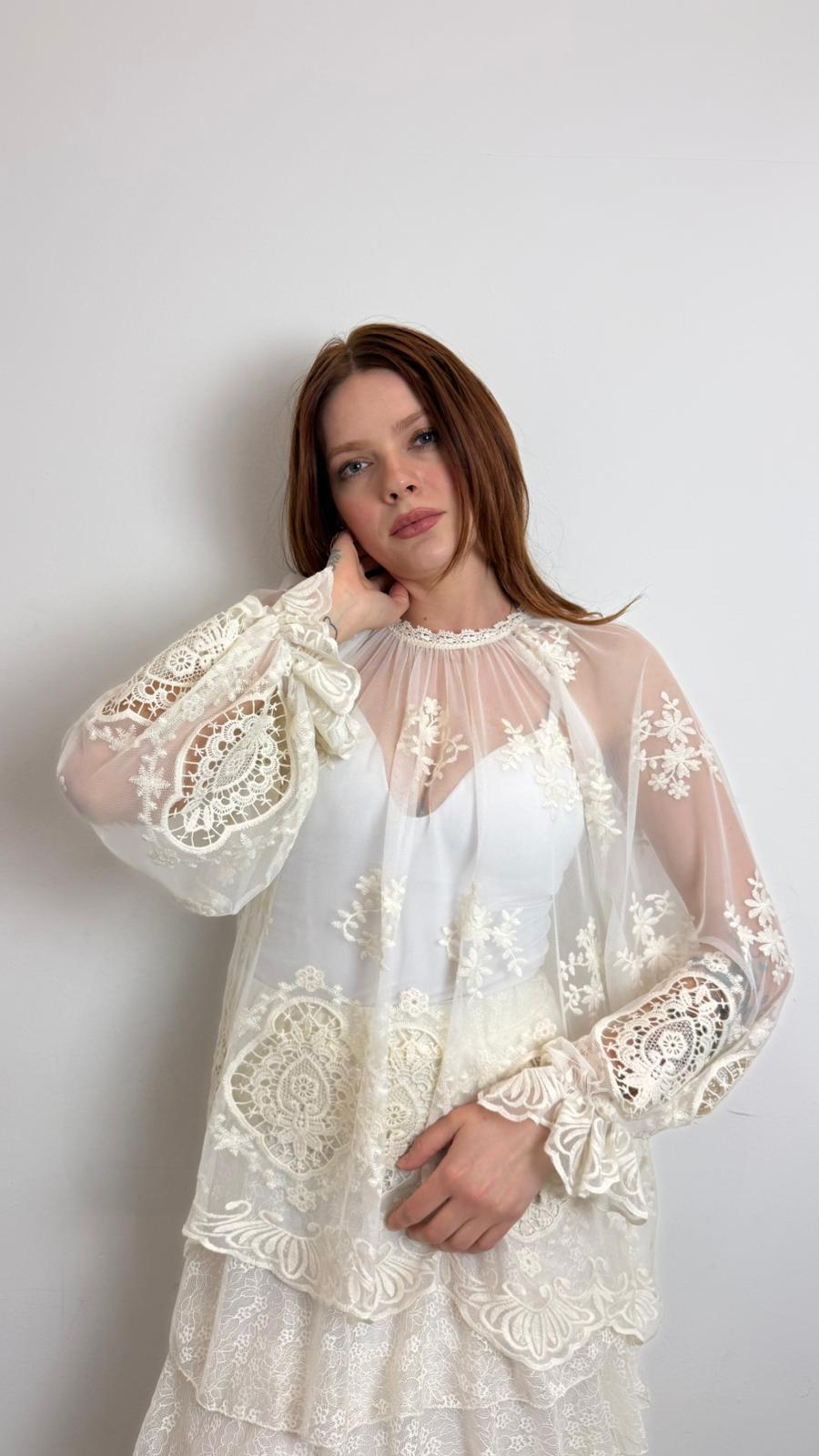 Blusa Dettagli In Pizzo - Vicolo cod. TAB1433 main:sha1=b725595626db449639b7f075f2406f783350cfe4