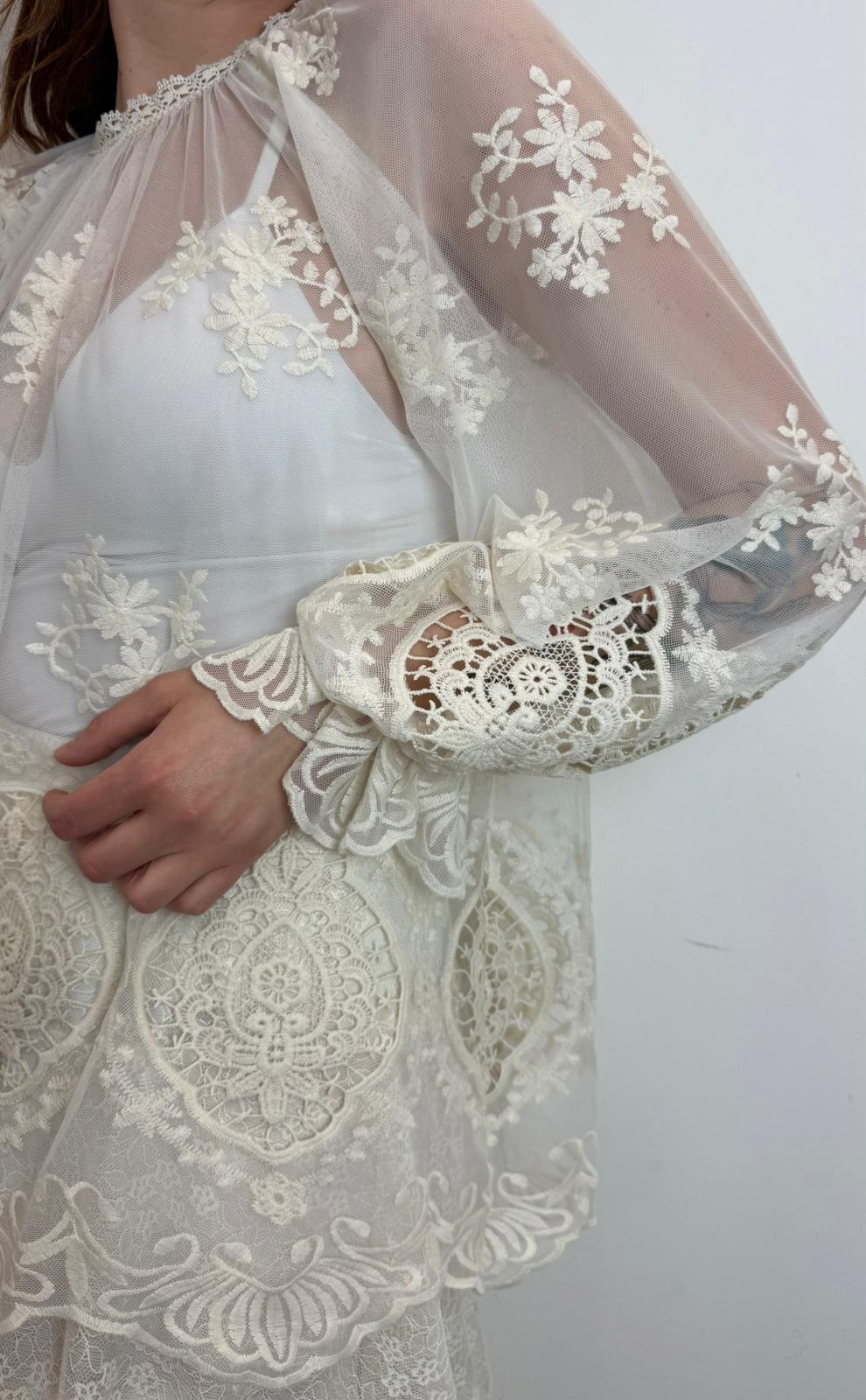 Blusa Dettagli In Pizzo - Vicolo cod. TAB1433 main:sha1=d1878f6d505222e47b85ef11ad9941d541eb994e