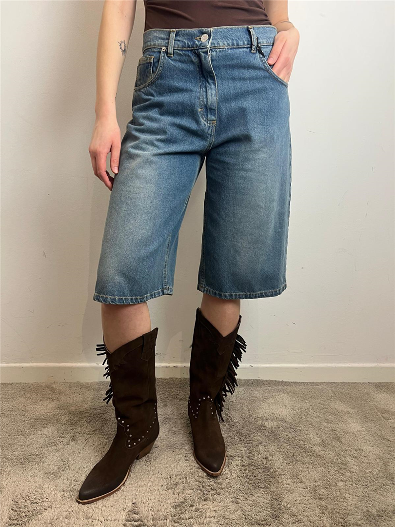 Jeans Koji Donna – Bermuda Denim Vita Alta Gamba Ampia - Haveone cod. PLS_Q031 main:sha1=2fe83e6a1f0b146595a0416341ed1882264511be