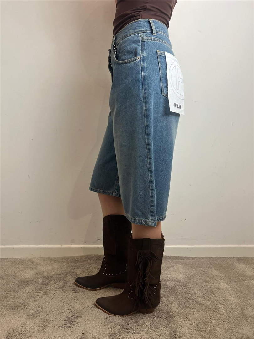 Jeans Koji Donna – Bermuda Denim Vita Alta Gamba Ampia - Haveone cod. PLS_Q031 main:sha1=4d3c683af9f06c61c757585617947d62fe35ff77