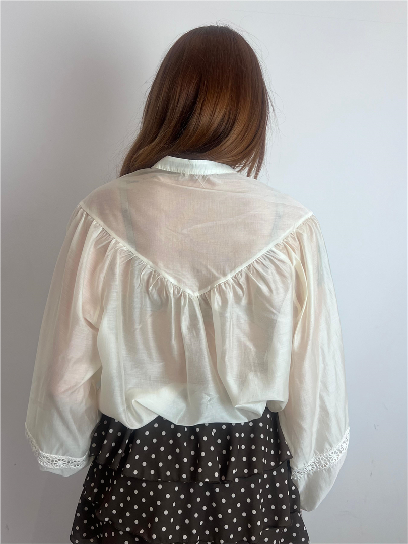 Camicia Collo Coreana,ricami Frontali E Sulle Maniche - Vicolo cod. TAB1663 main:sha1=6bd51d46783144408d7777d64b004c1d6a0cf623