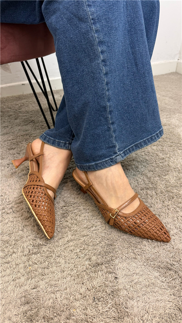 Slingback Lavorazione Intreccio Cinturino Regolabile Tacco 4 - Via Mondana cod. PE51 main:sha1=b2eb3499b9dcc480d17f2c0f2d46367003c07daa
